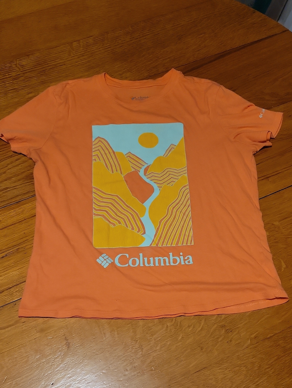 Columbia Orange Logo Crewneck Tee